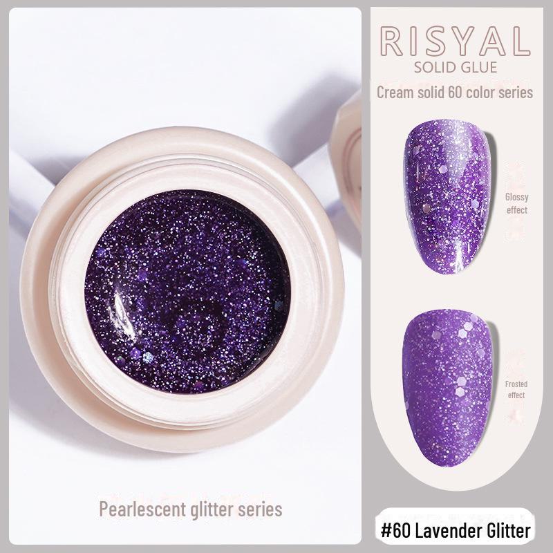 

Лак для ногтей Ice-Clear Solid Cat s Eye - Гладкий кремовый цветной клей null