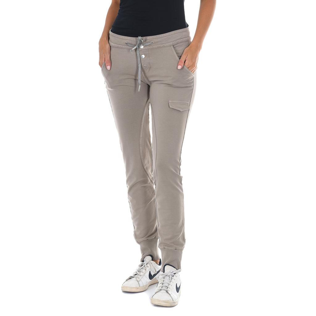 Pantaloni lungi cu tiv reglabil cu fermoar 10DBF0059-J100 pentru Femei