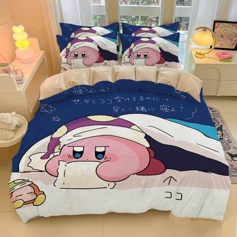 Pink Star Game Duvet Cover pillowcase Bedding Bedroom Decoration Children Gift adult Single Double bed Large SizeZip Duvet Cover