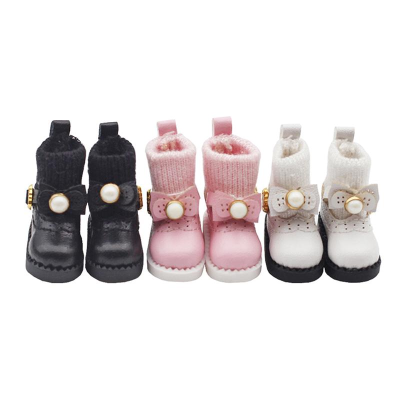1 Pair Ob11 DOD 1/12 Bjd Doll Shoes For Body9,GSC,YMY,obitsu 11,molly Doll Faux Leather Shoes Doll Accessories