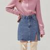 Women's Fashion Casual Skirt For Women Button Denim Buttock Skirt