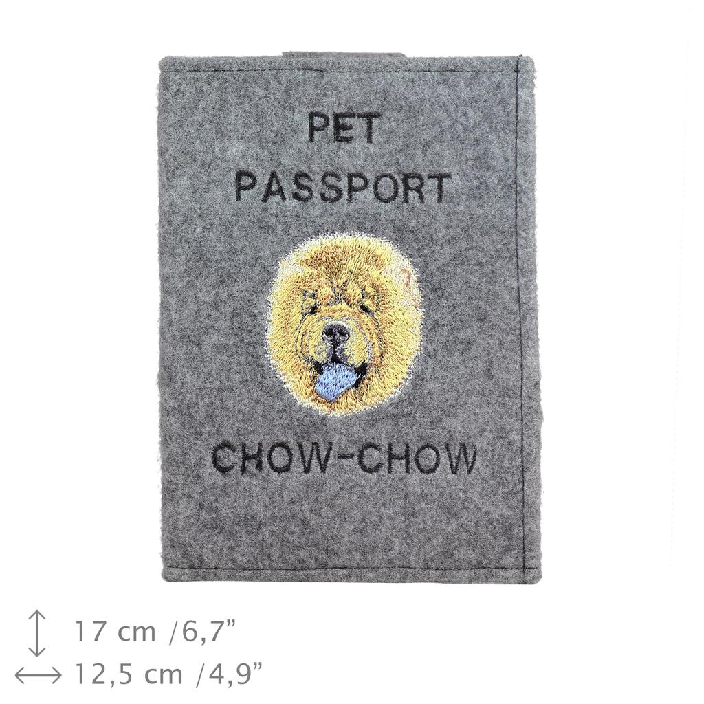 Chow Chow - Hunde-Reisepasshülle, Dokumentenhülle, Geschenk für Reisende von der Marke Art-Dog