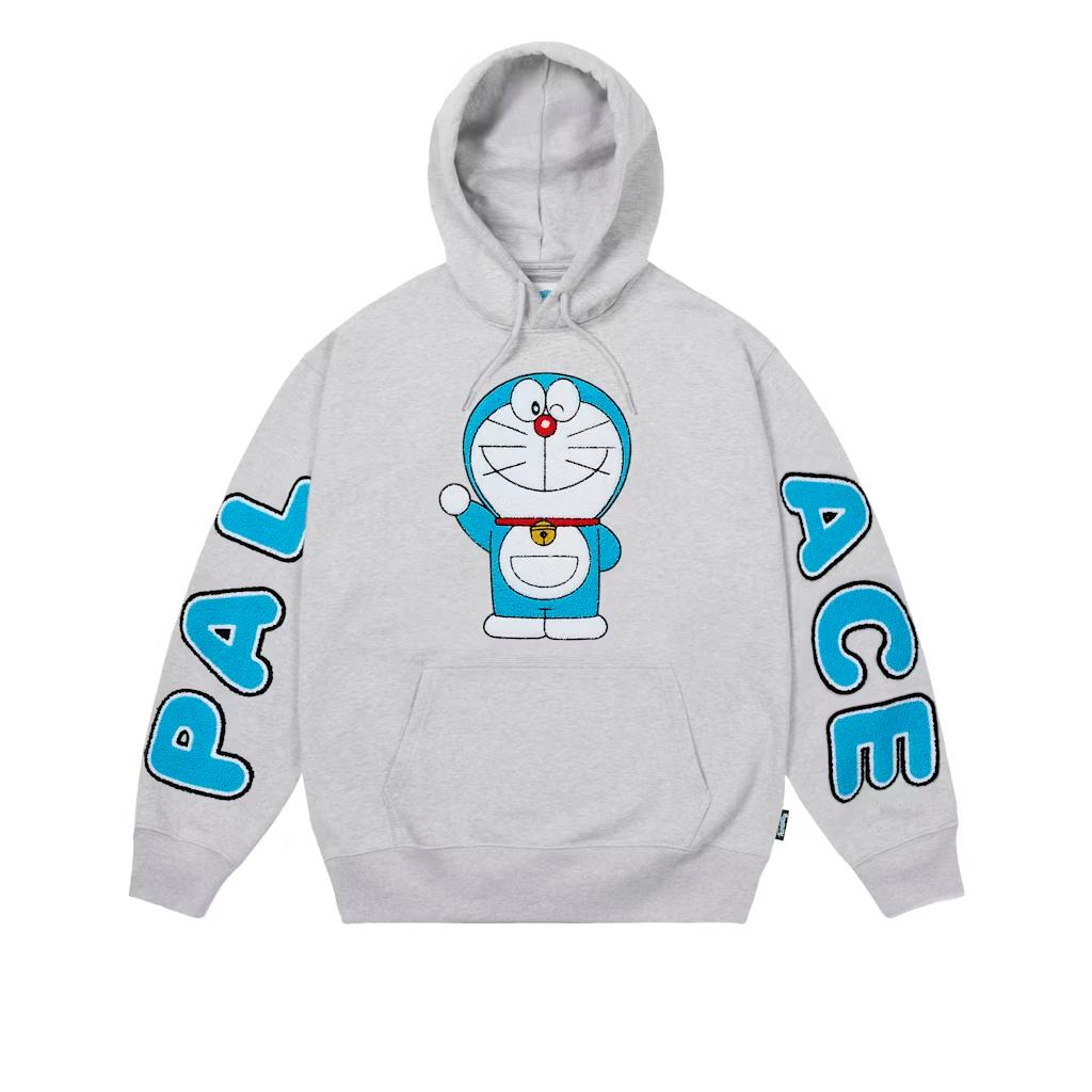Palace X Doraemon Hood Grey Marl Unisex Tops P29CS032