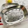 1PC Household stainless steel snack plate European retro fruit tray Snack tray, food and tea table storage wild food tray