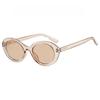 Trendy Oval Sunglasses T Shape Design UV Protection for Women Men Outdoor Travel Sun Glasses