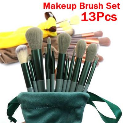 Conjunto de 13 Pincéis de Maquilhagem Pelo Macio Beleza Sombra de Olhos Base Blush Pincéis Cosméticos