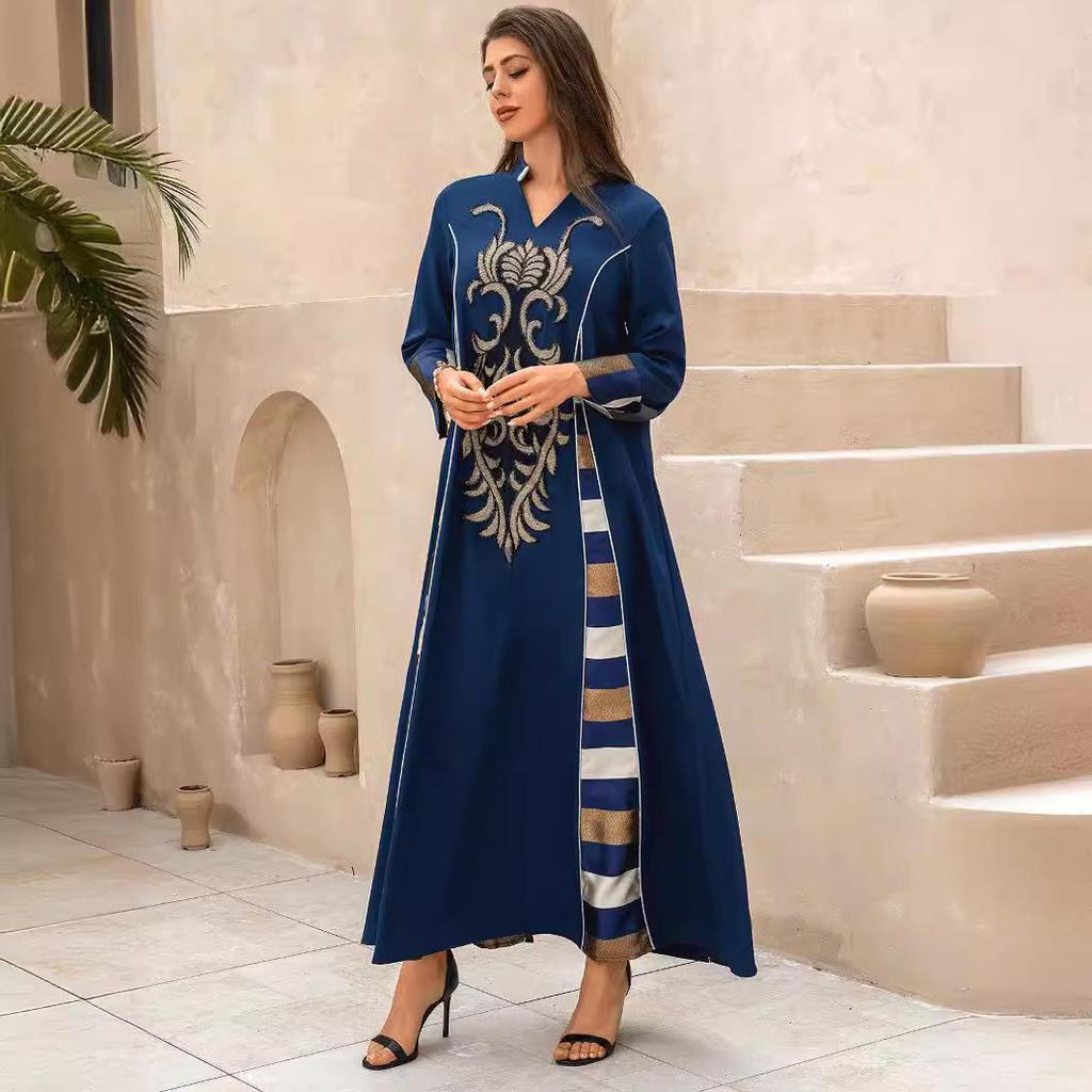 ZD107 Pasiasta abaja haftowana cekinami