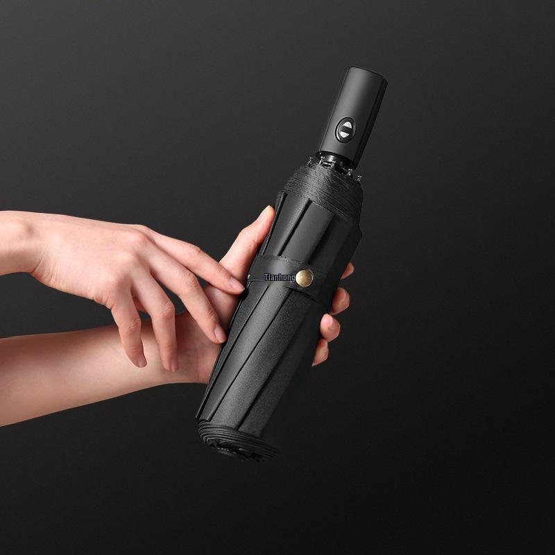 Double-Layer Automatic Windproof Umbrella: Durable, Large, and Portable for Two; Suitable for Men and Women In Any Weather