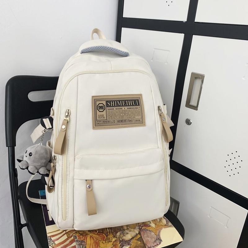 IELGY Рюкзак женский универсальный корейский стиль модный большой емкости нейлон пара — фото 7