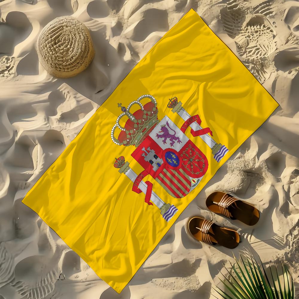 Nation Spain Towel Yoga Gym Yoga Gym Lightweight Portable for Swimming Beach Travel Sports Accessories Sandproof
