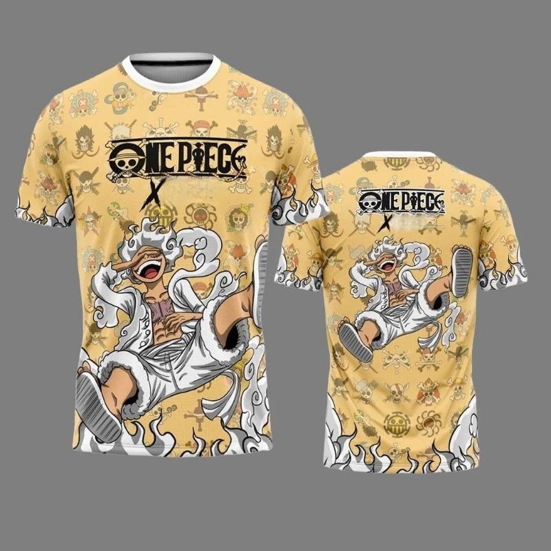 

2026 New One Piece Luffy Football Jersey T-shirt Kids Football Special Jersey Men s/Women s Breathable 110