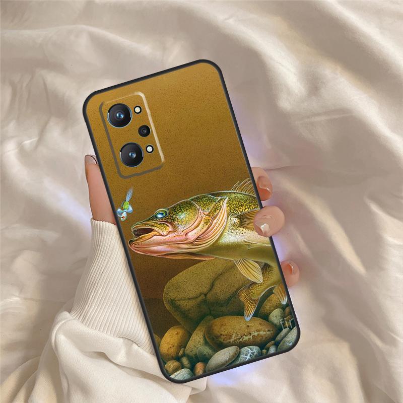 

Trout Fish Fishing Case For Realme C71 C55 C67 C51 C75 C63 C61 C65 C53 C35 11 12 13 14 Pro Plus GT6 GT7 15 Pro Realme C15
