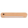Motion Sensor Light Wooden Wall Mounted Rechargeable Portable LED Night Light for Bedroom Hallway Under Cabinet