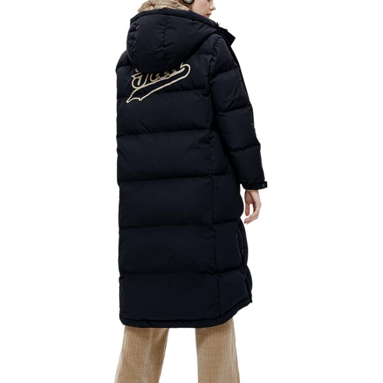 Fila Fusion Fashion Casual Warm Jacket Down Coat Women Jackets Deep-Black T11W242908F-BK