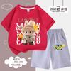 Children's LBB Fashion Casual Short-sleeved Shirt and Shorts Two-piece Set, Summer Loose Sportswear for Boys and Girls
