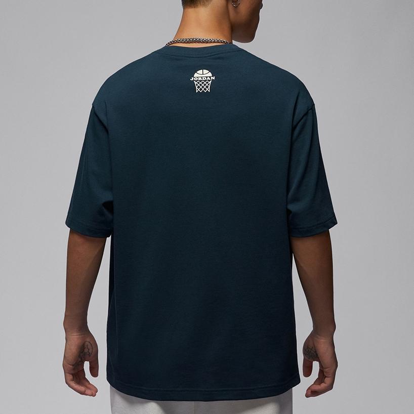 Jordan FW24 Fashion Comfortable Breathable Casual Sports Short Sleeve T-Shirt Men Tops Black HQ1575478