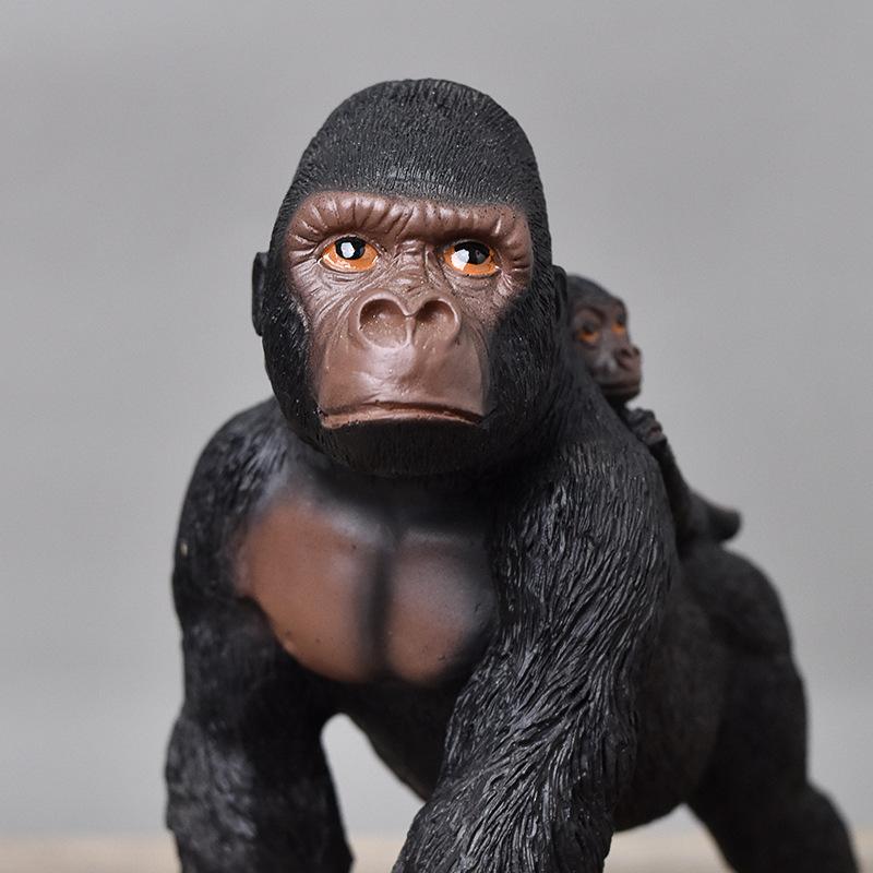 Resin Handicrafts Simulation Animal Sculpture Orangutan Monkey Parent-child Statue Decorative Figurines Home Decoration