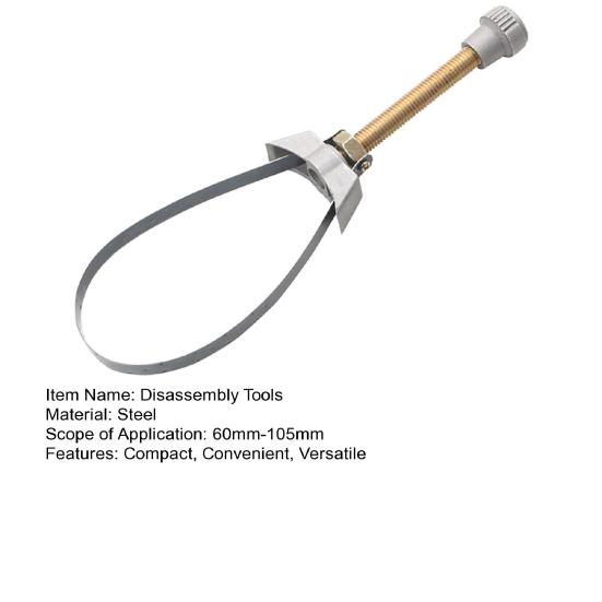 Klíč na olejové filtry 60mm-120mm Průměr Profesionální Opravná Sada Univerzální Páskový Nástroj pro Demontáž pro Auta Nákladní Auta SUV