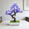 Artificial Bonsai Tree Indoor Small Fake Plants with Resin Pot for Home Office Desk Shelf Bathroom Bedroom Living Room Decoration