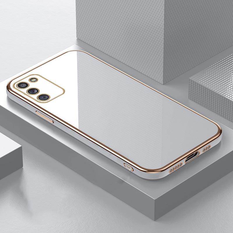 Für Samsung Galaxy A02S A10S A20S A21S Hülle Schutzhülle Galvanik stoßfest Galaxy A01 A02 A03 Hülle Silikon TPU weich