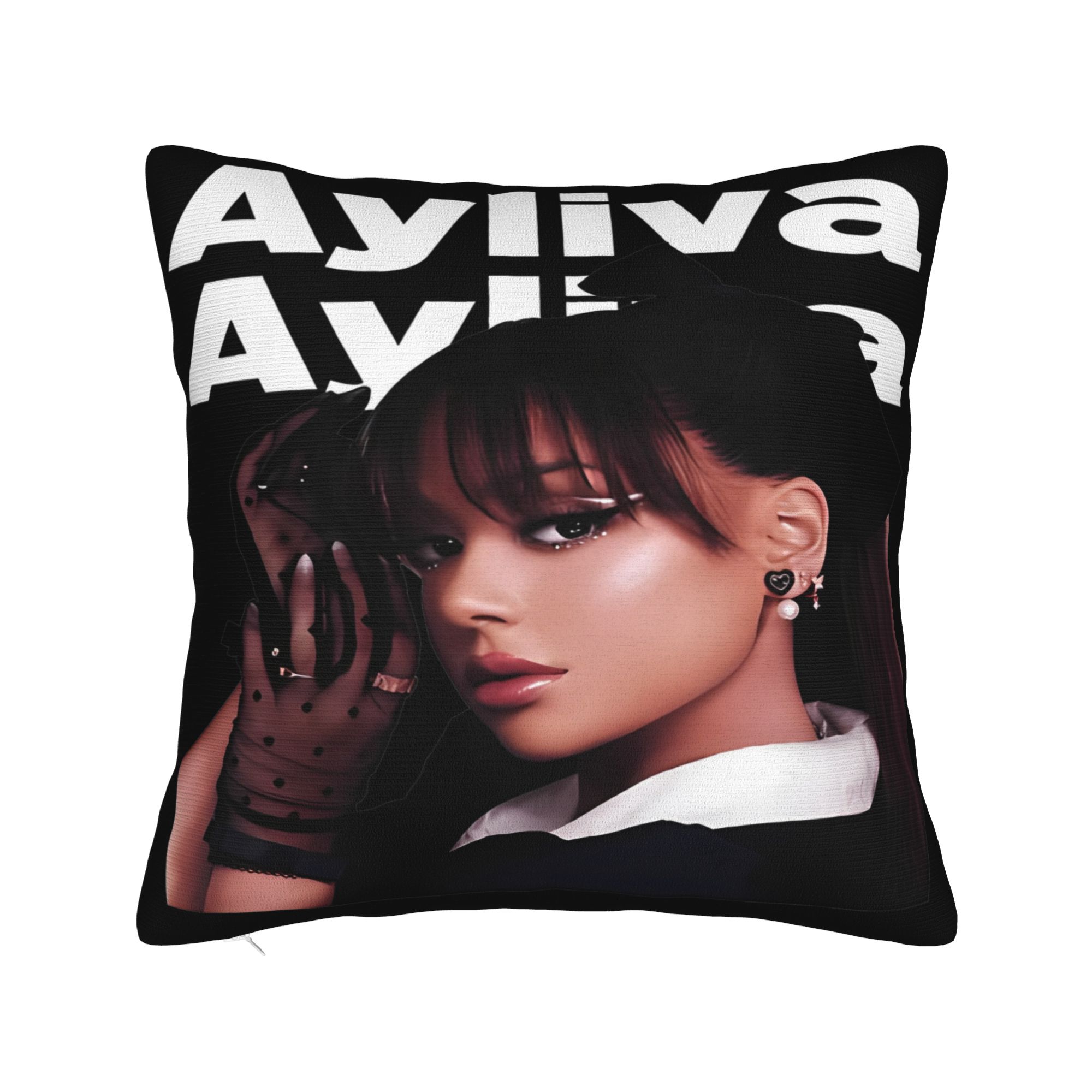 

Ayliva Pillowcases black heart Kawaii Pillow Case For Sofa Home Decor Graphic Pillow Cover 30cmx30cm