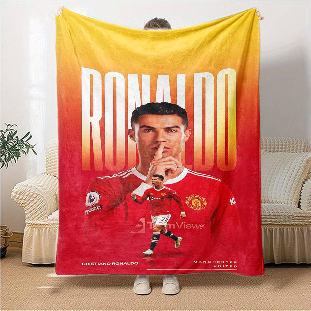 Portugal Football Spirit printed flannel breathable and warm blanket, a stylish home gift, suitable for home, office and bedspread use. 0713a15