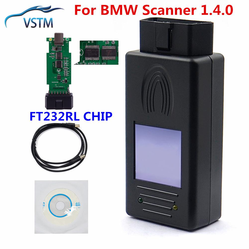 

OBD2 For Bmw Scanner 1.4 OBDII Scanner Code Reader with OBD2 Interface Scanner 1.4.0 version Auto Diagnostic Tool China Mainland