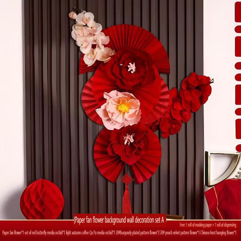 1 Set Chinese New Year Decorations 2026 Chinese Wedding Ornament Lunar New Year Wall Accessories Year Of The Horse 2026 Decor