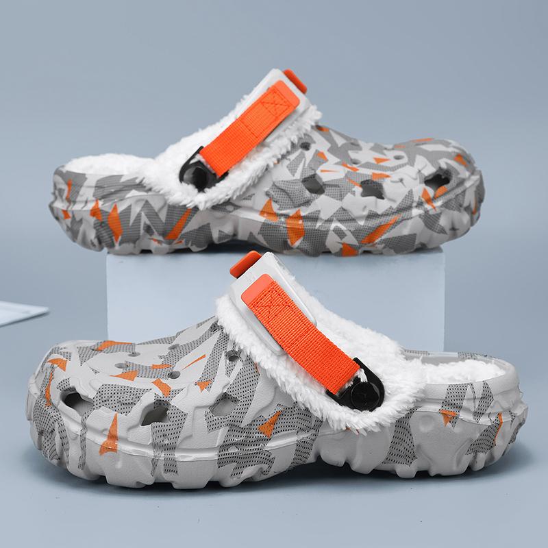 

Winter Men Slippers Warm Furry Slippers Comfortable Indoor Home Cott Shoes Fashi Design Slippers Casual Soft Plush Fur Clogs 47 помаранчевий