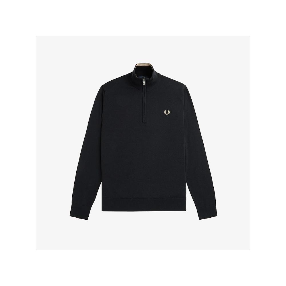 Fred Perry [headquarters Genuine] Fred Perry [sharp] Classic Half Zip Knit  198  Afpm2437624 198 qzgAfpm2437624 198
