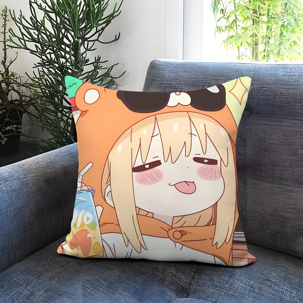 H-HHimouto! Umaru-chanSS Cushion Cover Comfortable Reversible Pillow Cover Ideal for Car Sofa Bedroom & Beyond