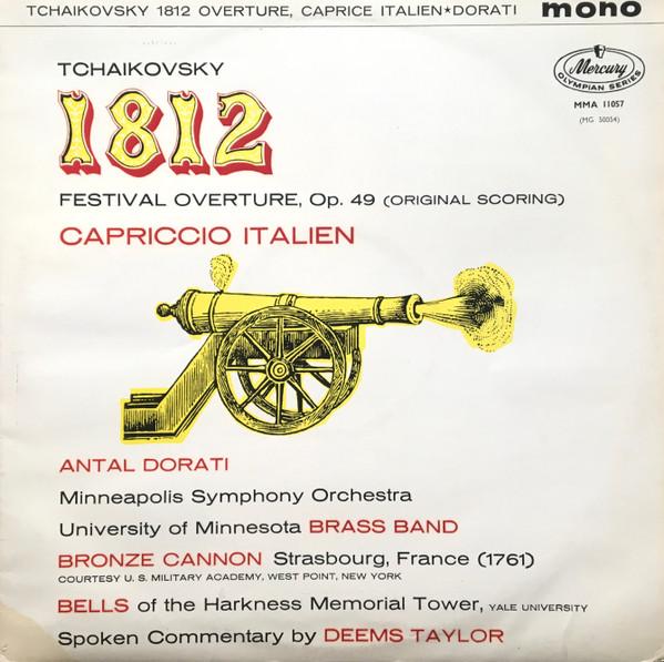

LP Record PYOTR ILYICH TCHAIKOVSKY ANTAL DO 1812 Capriccio Italien MMA11057 Mercury 1959 UK Classical Used