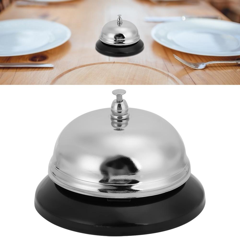 3Pcs Stainless Steel Desktop Service Call Ring Bell for Hotel Restaurant Reception AccessoryS Size