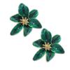 Elegant Drops Oil Earrings Handmade Flower Shape Earrings Enamel Floral Exaggerate Earrings Ornament for Women Girls