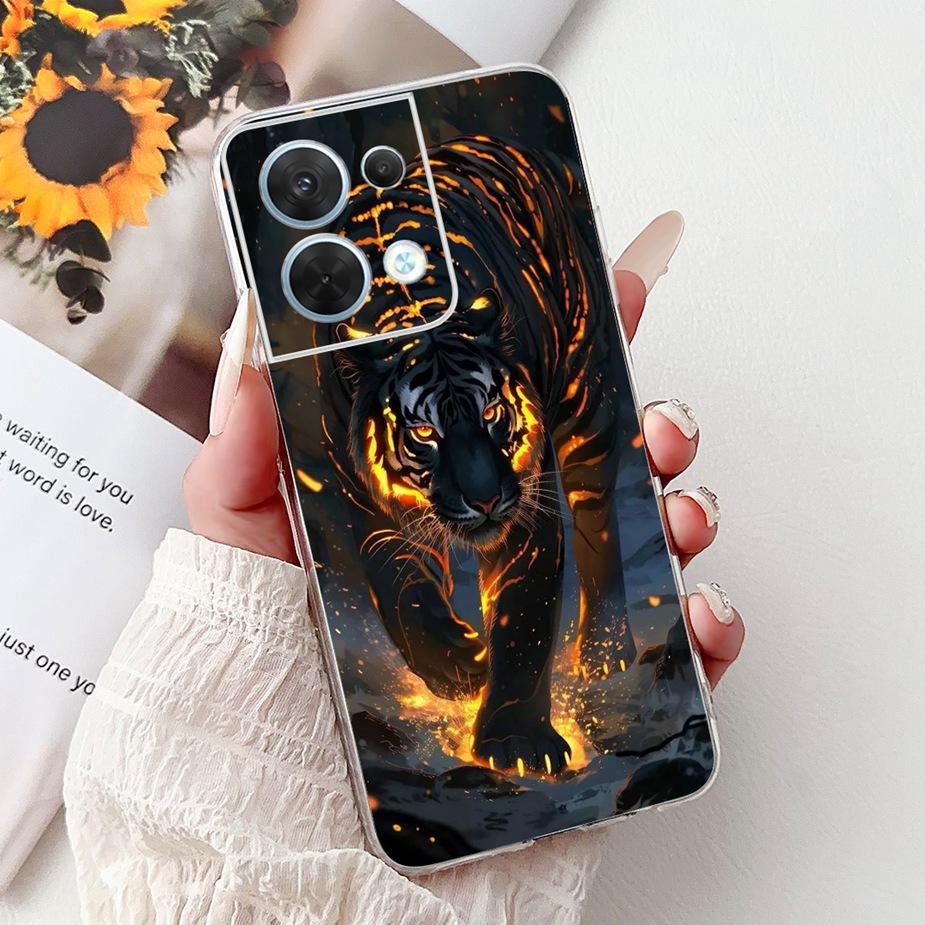 For Oppo Reno8 Pro 5G Case CPH2357 Cool Design Fashion Painted Cover Soft Silicone Phone Case For Oppo Reno 8 Pro Reno8 5G Shell