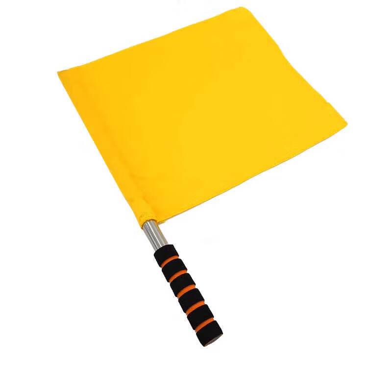 Yellow Signal Flag with Stainless Steel Pole