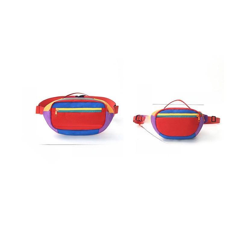 Polyester Hip Bag For Couples With Zipper Pockets For Outdoor Sports And Daily Use