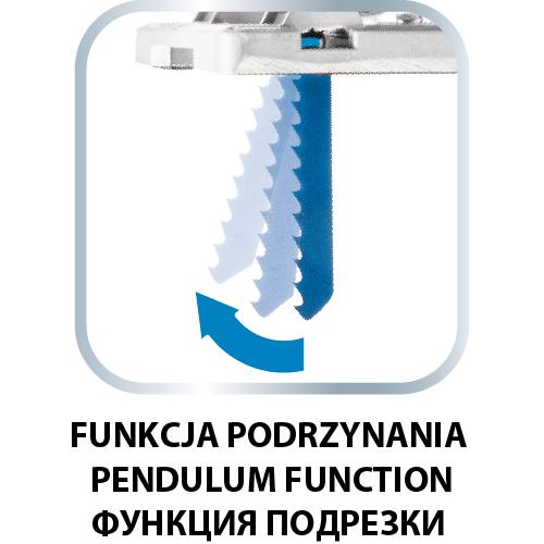 600W jigsaw, stroke rate 800-3000 min-1, with body handle