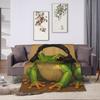 Gentleman Frog Blankets  Super Warm Funny Plush Throw Blanket For Girls Boys Home Decor Flannel Bedspread Bed Cover