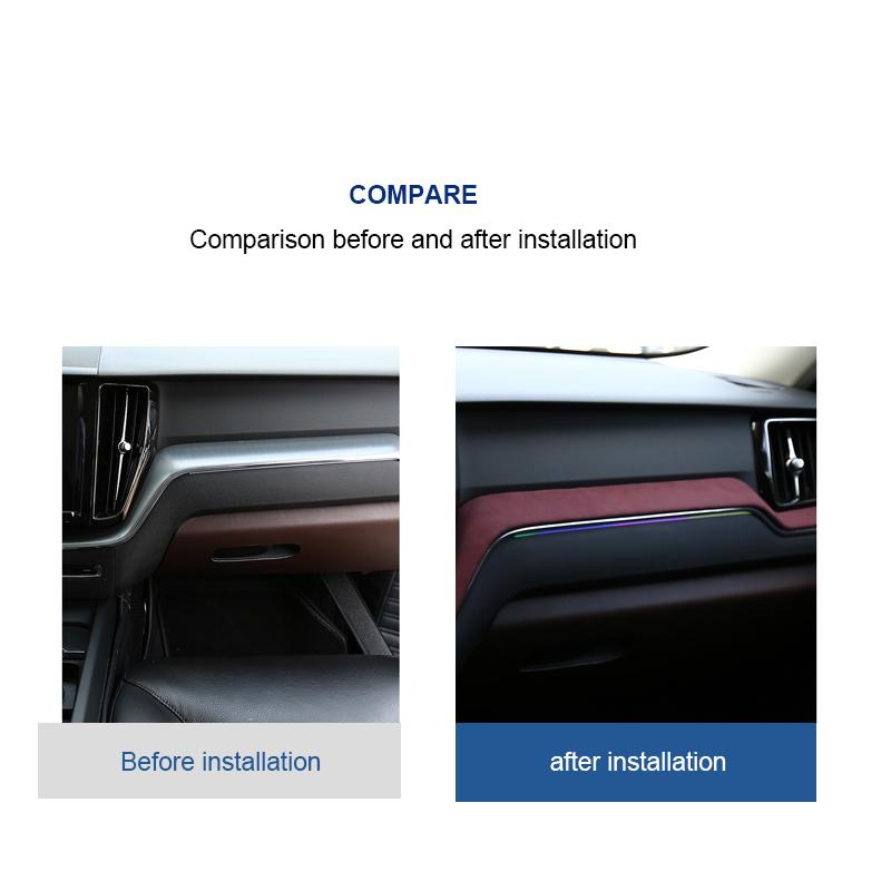 Für Volvo XC60 Innendekoration Mittelkonsolenfolie Wildleder Innenzubehör 2018-2026