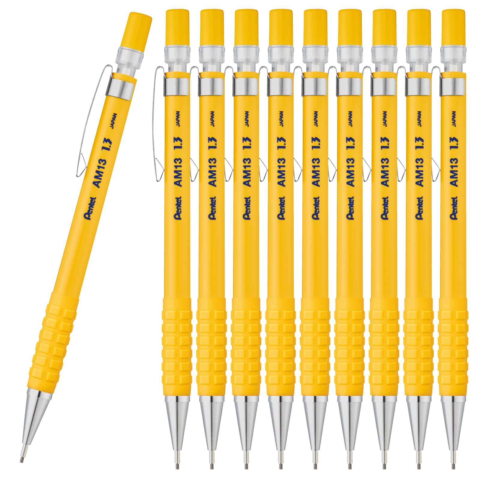 

Механический карандаш Pentel AMAIN Sharp Yellow 10 шт. 1,3 мм AM13-G(10) жёлтый