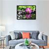 Full Diamond Painting 5d Round Orchid Picture Diamond Mosaic Resin Flower Embroidery Crafts Cross Stitch Kits Home Decor