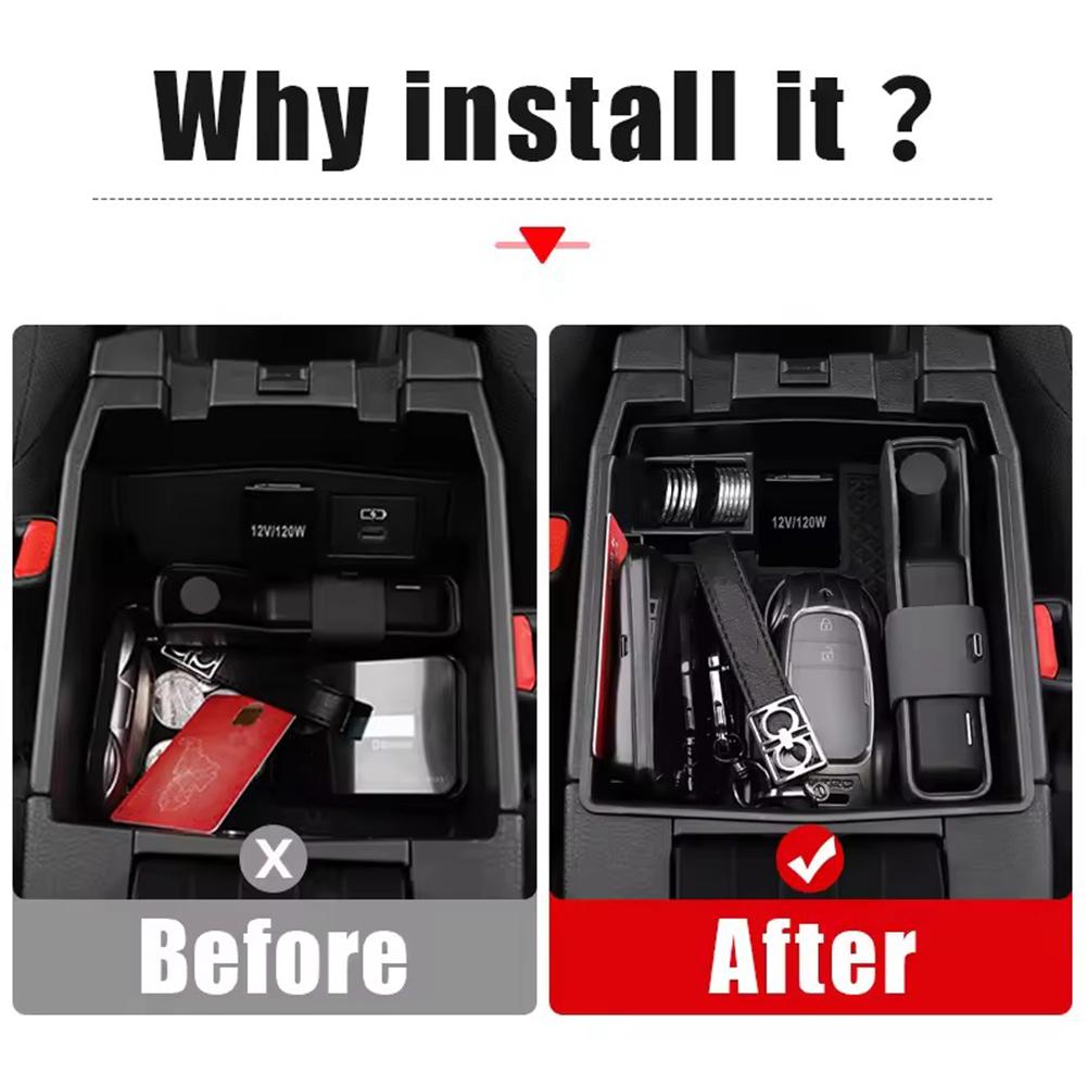 Car Central Armrest Storage Box Organizer Tray Case For Toyota Corolla E210 2019-2025  For Toyota Corolla Cross XG10 2025-2025