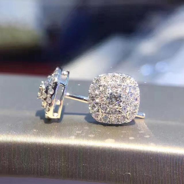 

Ослепительные серьги-гвоздики из циркония для женщин, изысканные женские свадебные аксессуары, высококачественные помолвочные украшения, шикарный подарок