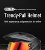 A-Class Unisex Motorcycle Helmet: Double Visor Full Face for Touring & Off-Road Use