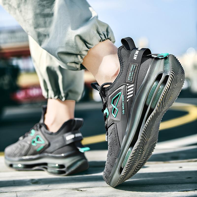 New double-layer TPU popcorn outsole cushioning rebound sports shoes men's fashion light luxury versatile casual trendy shoes