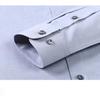 High Quality Modal Linen Business Mens Formal Shirts Long Sleeve  Elastic Solid Comfortable Male Dress Shirt