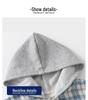 Korean-Style Boys' Hooded Plaid Shirt, Long-Sleeved Children's Clothing, 2026 New Arrival