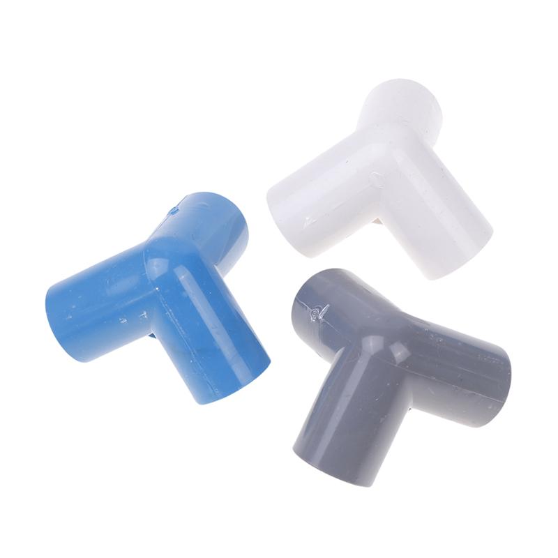 10Pcs Pvc Elbow 3 Way Pipe Fittings Pvc Garden Right Angle Tee Corner Joint Tent Feet Corner Center Connector