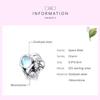 BAMOER 925 Sterling Silver Moonstone Charm, Weightless astronauts Space Walk Charm Beads fit Original 3mm Bracelet DIY Jewelry